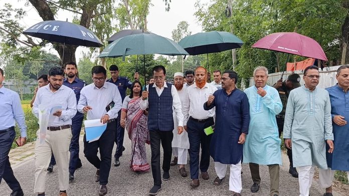 কুড়িগ্রাম কৃষি বিশ্ববিদ্যালয়ের স্থায়ী ক্যাম্পাসের সম্ভাব্য স্থান পরিদর্শনে ত্রাণমন্ত্রী